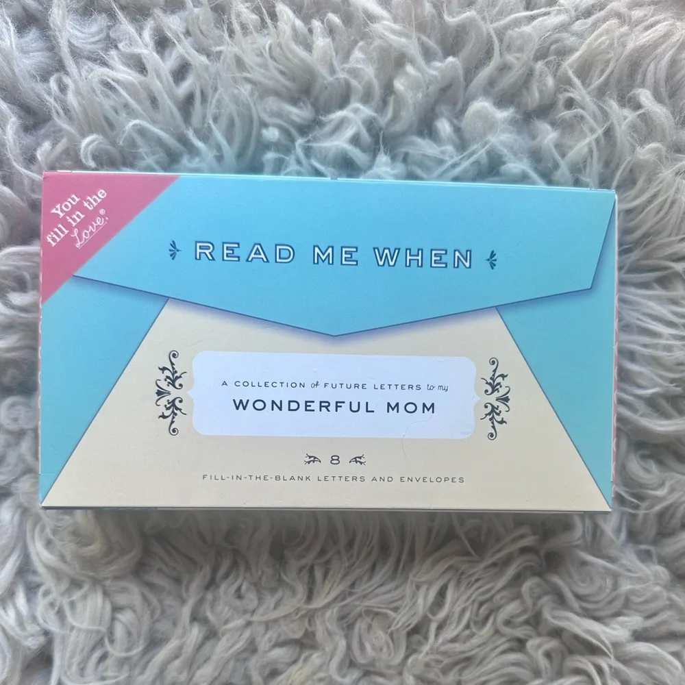 Knock Knock Read Me When Letters - Blue and Cream - Picture 1 of 4